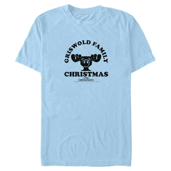 Men's National Lampoon's Christmas Vacation Griswold Family Text Graphic Tee Light Blue 2X Large