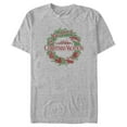 thumbnail image 1 of Men's National Lampoon's Christmas Vacation Wreath Logo  Graphic Tee Athletic Heather Small, 1 of 4