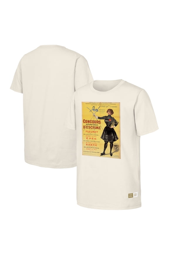 Men's Natural 1900 Paris Games Olympic Heritage T-Shirt
