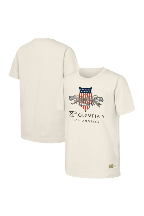 Men's  Natural 1932 Los Angeles Games Olympic Heritage T-Shirt
