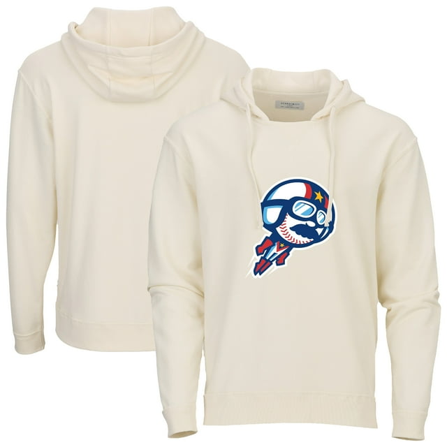 Men's Natural Kannapolis Cannon Ballers French Terry Pullover Hoodie