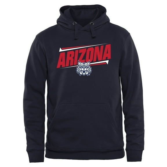 Men's Navy Arizona Wildcats Double Bar Pullover Hoodie