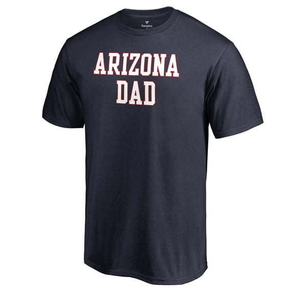 Men's Navy Arizona Wildcats Team Dad Crewneck T-Shirt