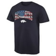 thumbnail image 1 of Men's Navy Arkansas Razorbacks Banner Arch T-Shirt, 1 of 1