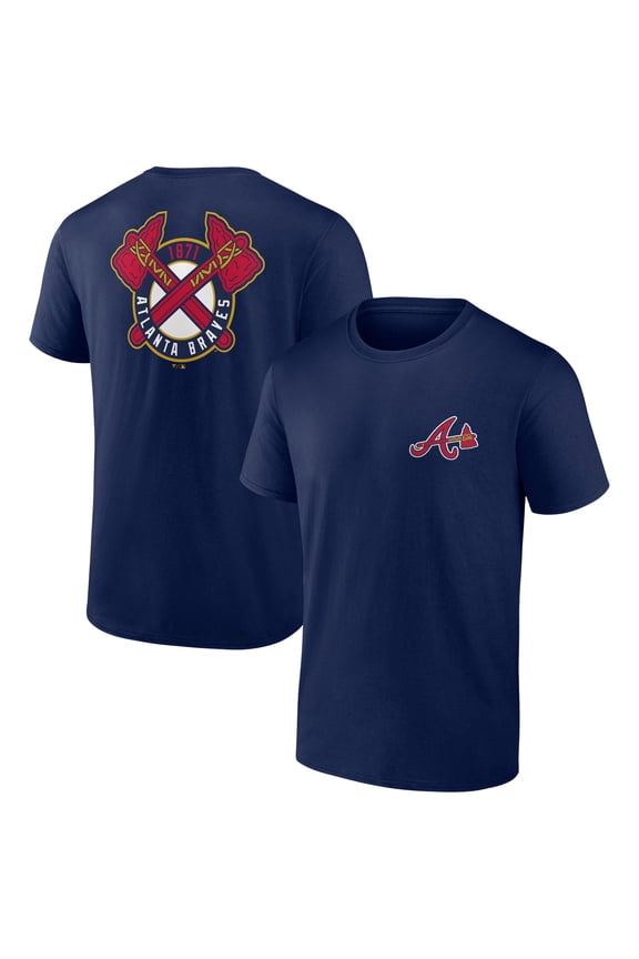 Men's Navy Atlanta Braves Bring It T-Shirt