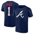thumbnail image 1 of Men's Navy Atlanta Braves Father's Day #1 Dad T-Shirt, 1 of 3
