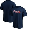 thumbnail image 1 of Men's Navy Atlanta Braves Official Team Wordmark T-Shirt, 1 of 3