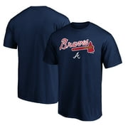 Mens Navy Atlanta Braves Series Sweep T-Shirt