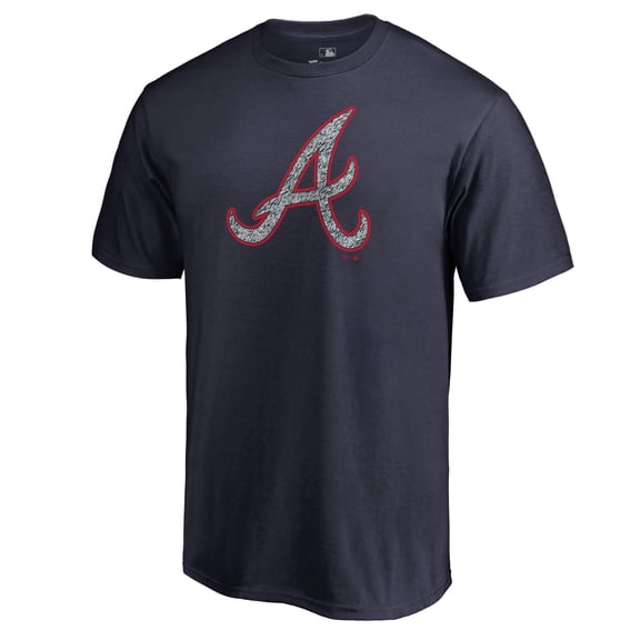 Men's Navy Atlanta Braves Static Logo T-Shirt