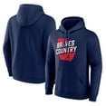 thumbnail image 1 of Men's Navy Atlanta Braves Team Country Pullover Hoodie, 1 of 3