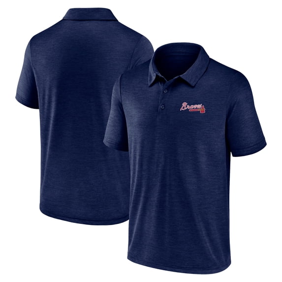 Men's Navy Atlanta Braves Lightweight Unstoppable Polo