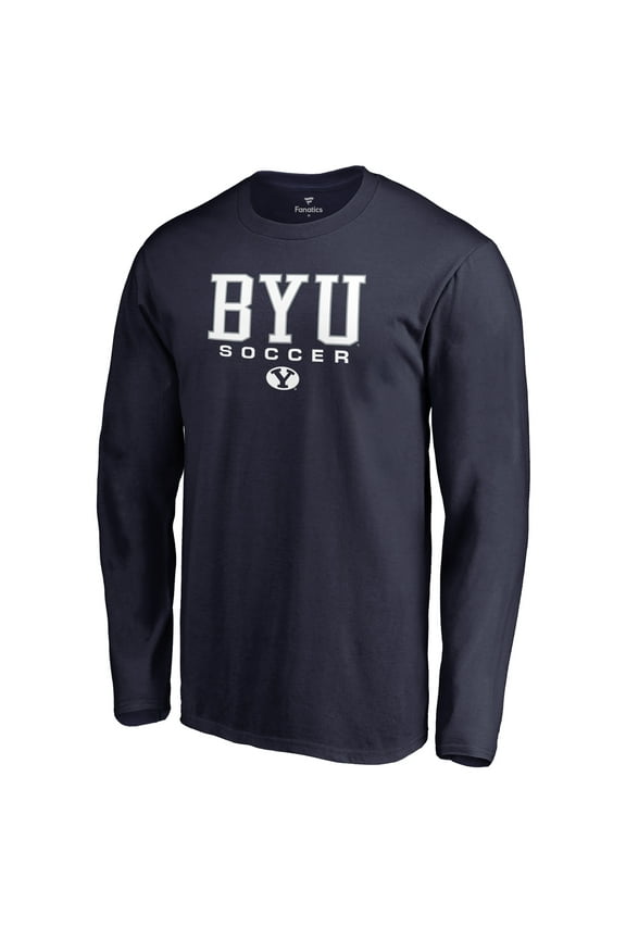 Men's Navy BYU Cougars Team Unity Soccer Long Sleeve T-Shirt