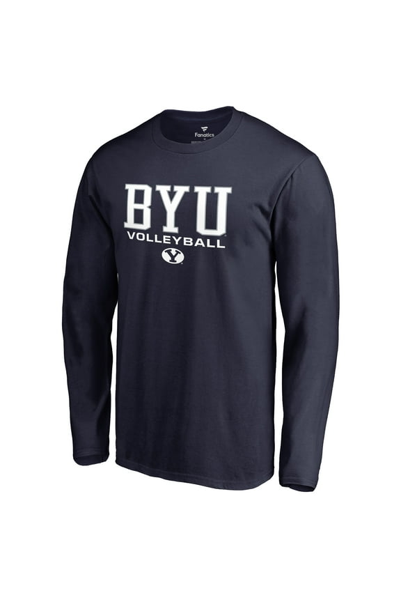 Men's Navy BYU Cougars Team Unity Volleyball Long Sleeve T-Shirt
