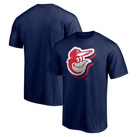 Men's Navy Baltimore Orioles Red White and Team T-Shirt