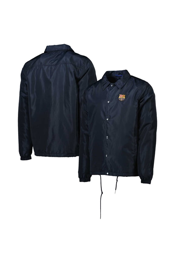 Men's Navy Barcelona Coaches Full-Snap Jacket