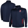 thumbnail image 1 of Men's Navy Boston Red Sox Big & Tall Tricot Track Full-Zip Jacket, 1 of 3