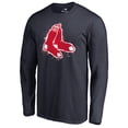thumbnail image 1 of Men's Navy Boston Red Sox Splatter Logo Long Sleeve T-Shirt, 1 of 3