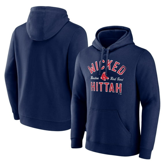 Men's Navy Boston Red Sox Wicked Hittah Pullover Hoodie