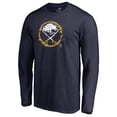 thumbnail image 1 of Men's Navy Buffalo Sabres Splatter Logo Long Sleeve T-Shirt, 1 of 4