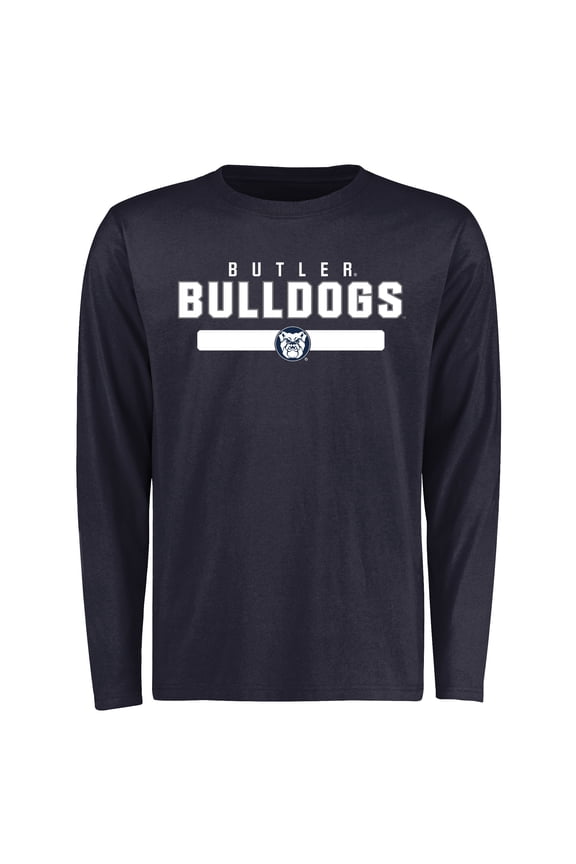 Men's Navy Butler Bulldogs Team Strong Long Sleeve T-Shirt