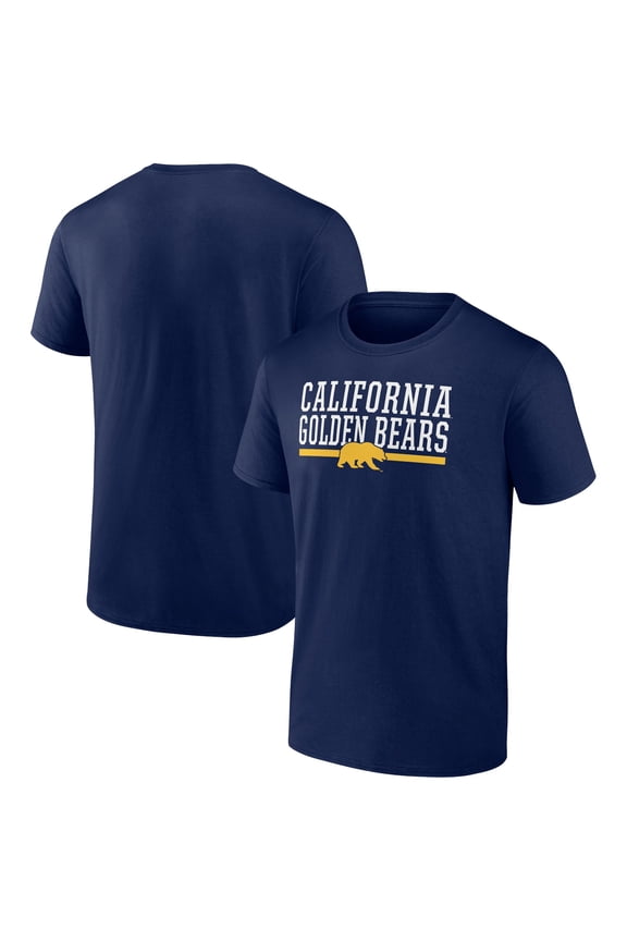 Men's Navy Cal Bears Collegiate Stack T-Shirt