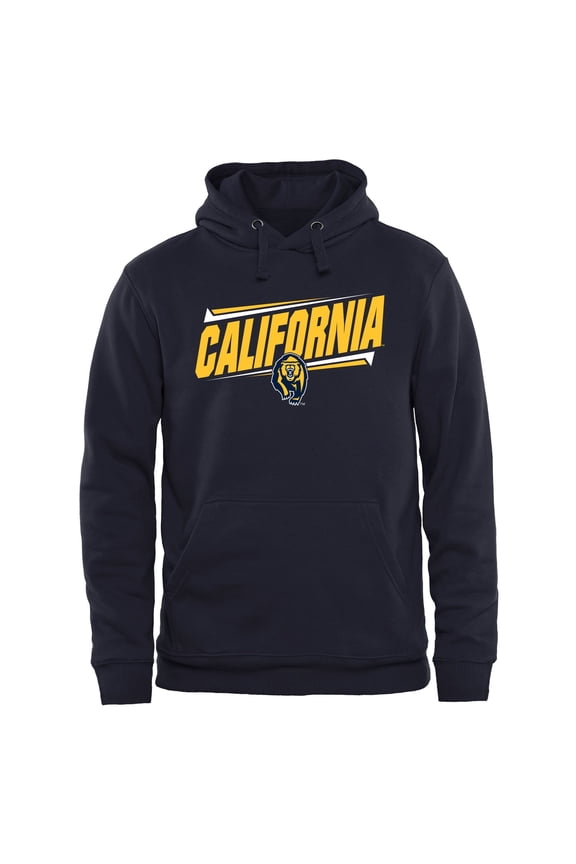 Men's Navy Cal Bears Double Bar Pullover Hoodie