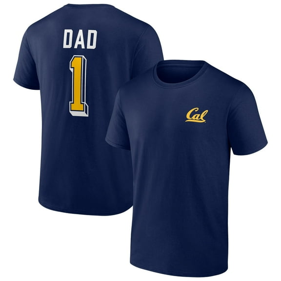 Men's Navy Cal Bears Father's Day #1 Dad T-Shirt