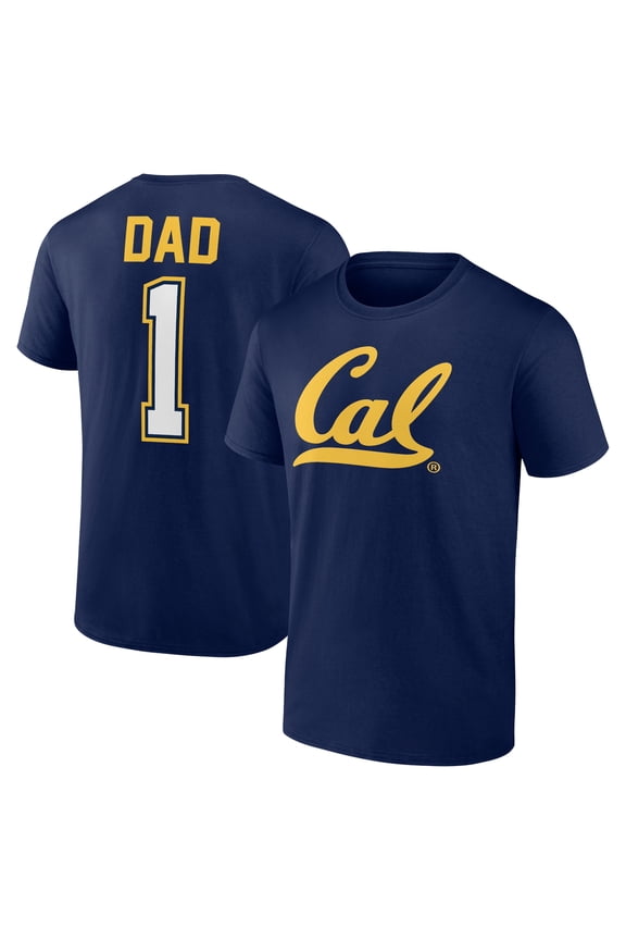 Men's Navy Cal Bears Father's Day #1 Dad T-Shirt