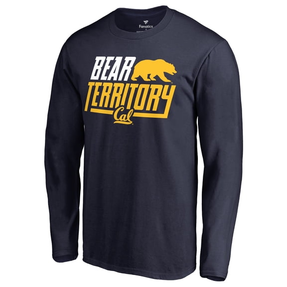 Men's Navy Cal Bears Hometown Collection Bear Territory Long Sleeve T-Shirt