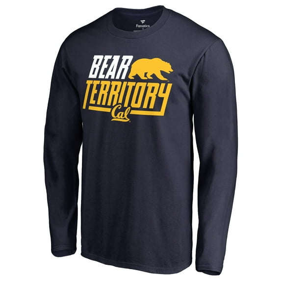 Men's Navy Cal Bears Hometown Collection Bear Territory Long Sleeve T-Shirt