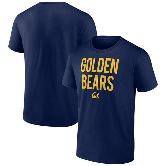 Men's Navy Cal Bears Stack Slogan T-Shirt