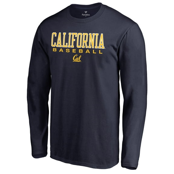 Men's Navy Cal Bears Team Unity Baseball Long Sleeve T-Shirt