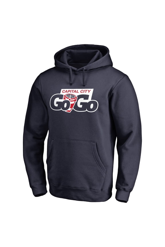 Men's Navy Capital City Go-Go Primary Logo Pullover Hoodie