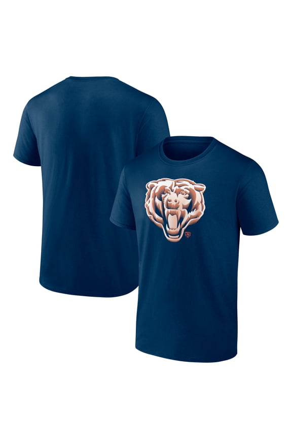 Men's  Navy Chicago Bears Chrome Dimension T-Shirt