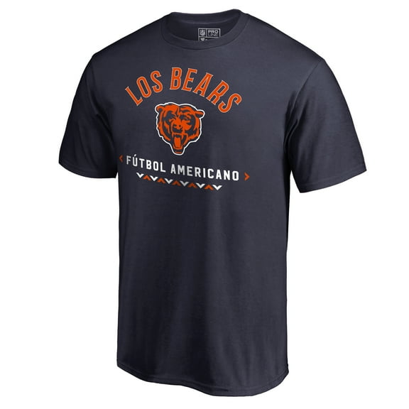 Men's Navy Chicago Bears Futbol Americano T-Shirt