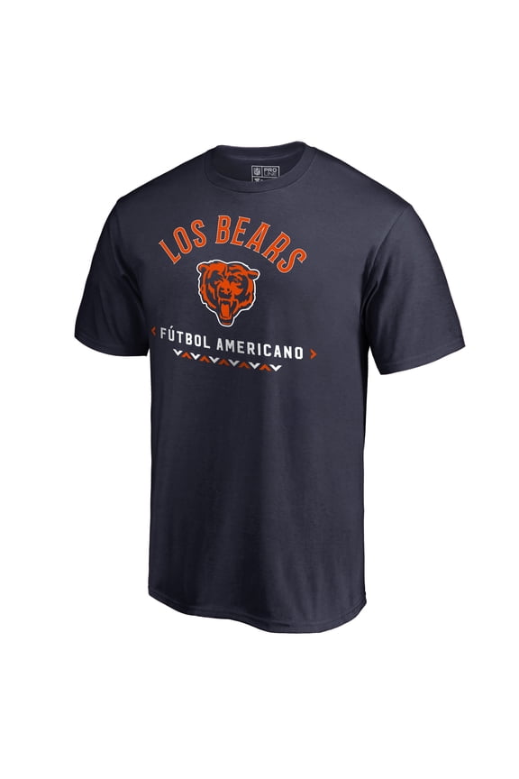 Men's Navy Chicago Bears Futbol Americano T-Shirt