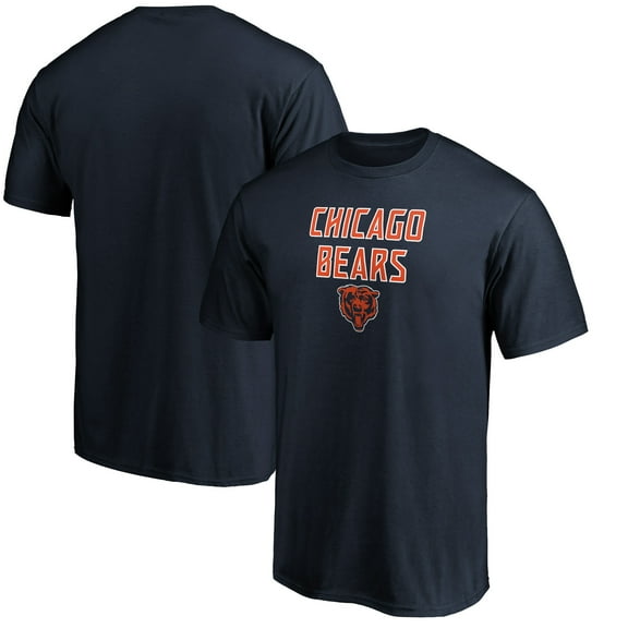 Men's Navy Chicago Bears Game Day Stack T-Shirt