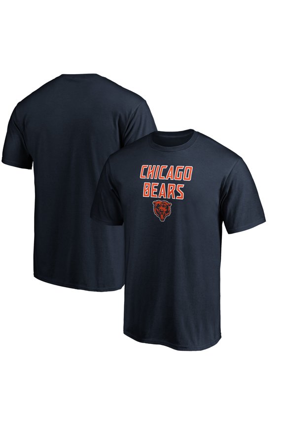 Men's Navy Chicago Bears Game Day Stack T-Shirt