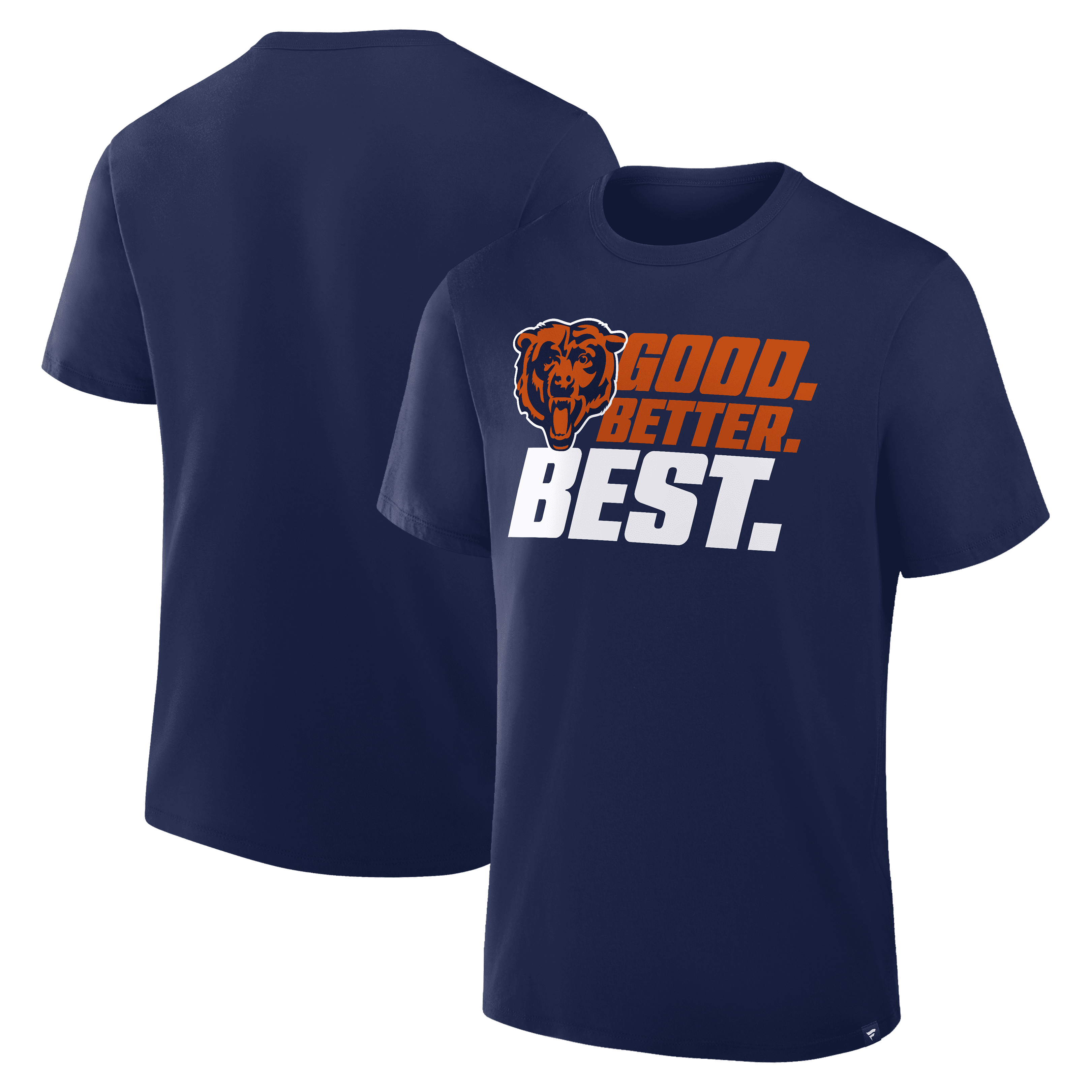 Men's Navy Chicago Bears Good. Better. Best. T-Shirt - Walmart.com
