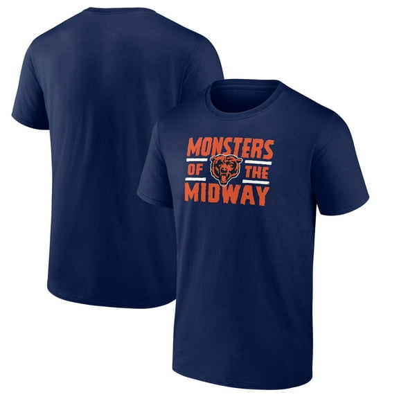 Men's Navy Chicago Bears Open Receiver T-Shirt