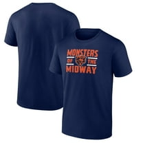 Men's Navy Chicago Bears Open Receiver T-Shirt