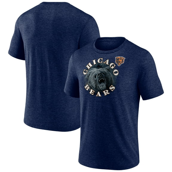 Men's  Navy Chicago Bears Sporting Chance Tri-Blend T-Shirt