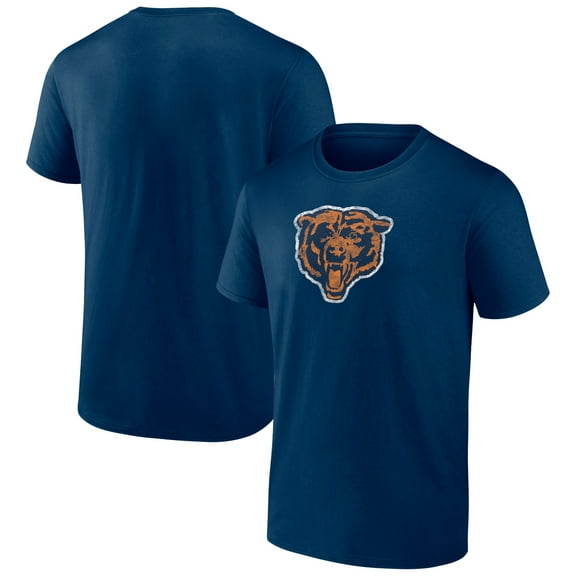 Men's  Navy Chicago Bears Throwback T-Shirt