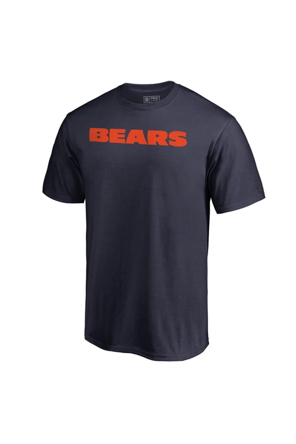 Men's Navy Chicago Bears Wordmark T-Shirt