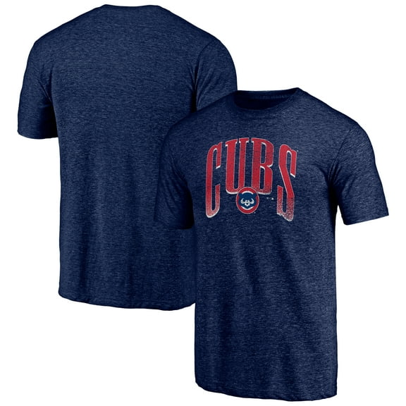 Men's Navy Chicago Cubs Line Corps Tri-Blend T-Shirt