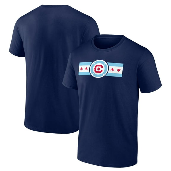 Men's Navy Chicago Fire Hometown Collection Logo T-Shirt