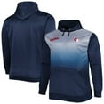 thumbnail image 1 of Men's Navy Cleveland Guardians Fade Sublimated Fleece Pullover Hoodie, 1 of 3
