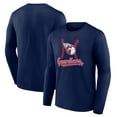 thumbnail image 1 of Men's Navy Cleveland Guardians Fastball Long Sleeve T-Shirt, 1 of 3