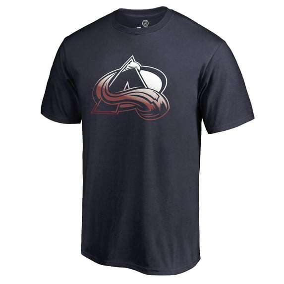 Men's Navy Colorado Avalanche Gradient Logo T-Shirt