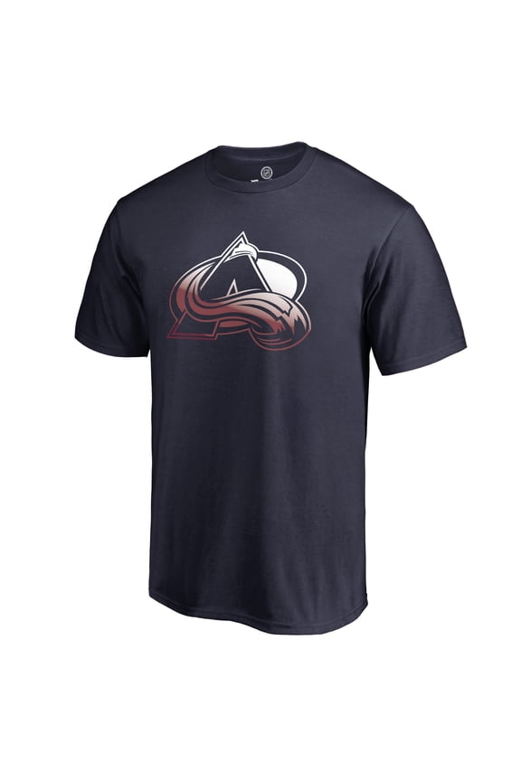 Men's Navy Colorado Avalanche Gradient Logo T-Shirt
